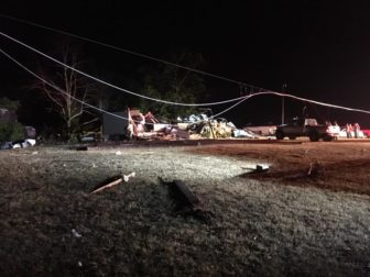 Wiped out home on Underwood Mtn Rd